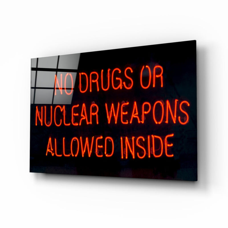 No Drugs or Nuclear Weapons Cam Tablo