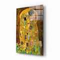 Öpücük - Gustav Klimt Cam Tablo