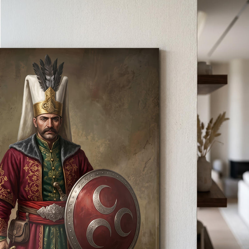 Osmanlı Savasçı Kılıç Cam Tablo – Cam Tablo