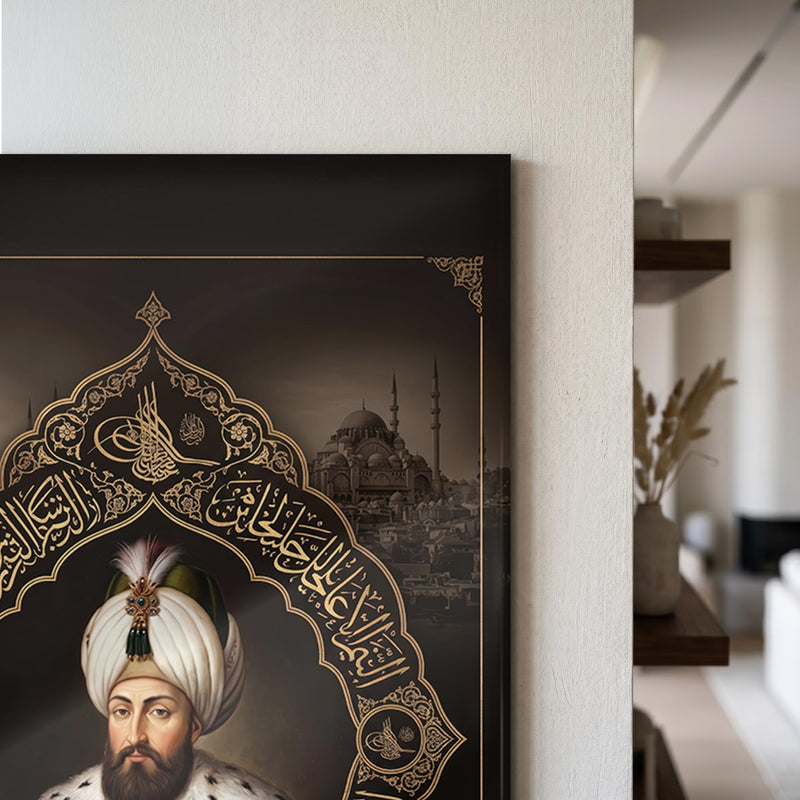 Kanuni Sultan Süleyman Han Cam Tablo – Cam Tablo