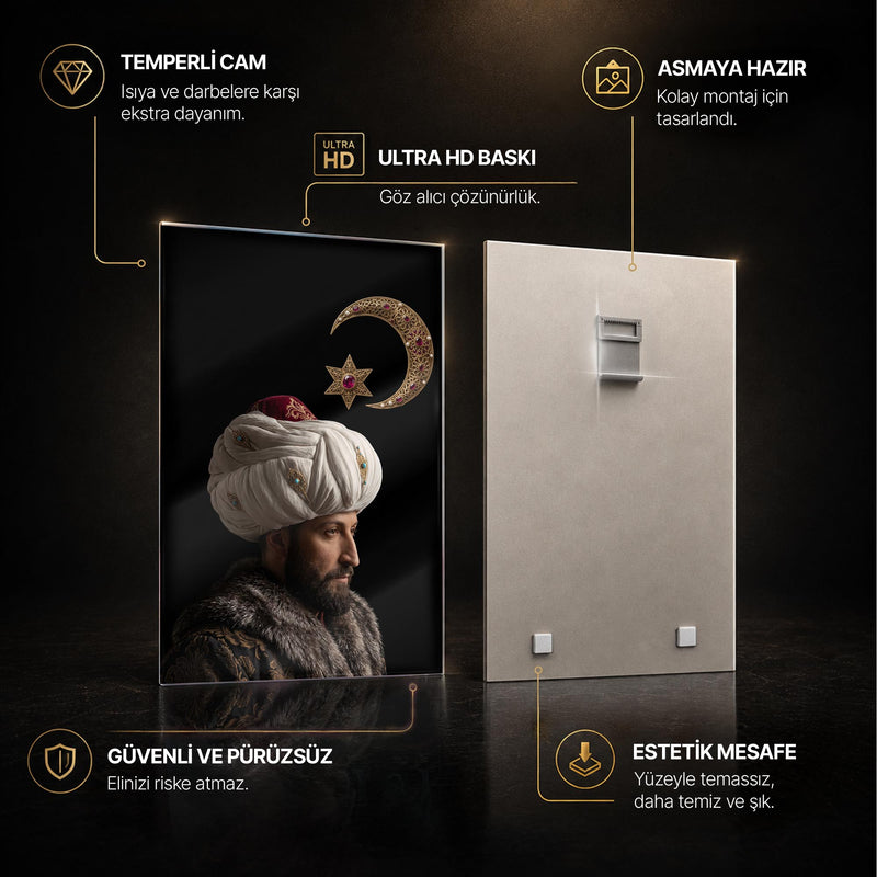 Osmanlı Sultan Hilal Cam Tablo – Cam Tablo