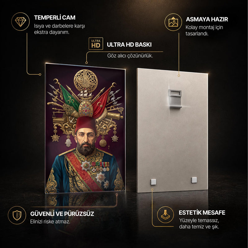 Sultan Abdülhamid Han Cam Tablo – Cam Tablo