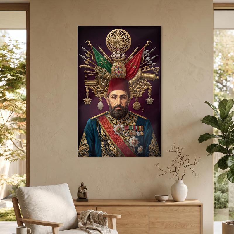 Sultan Abdülhamid Han Cam Tablo – Cam Tablo
