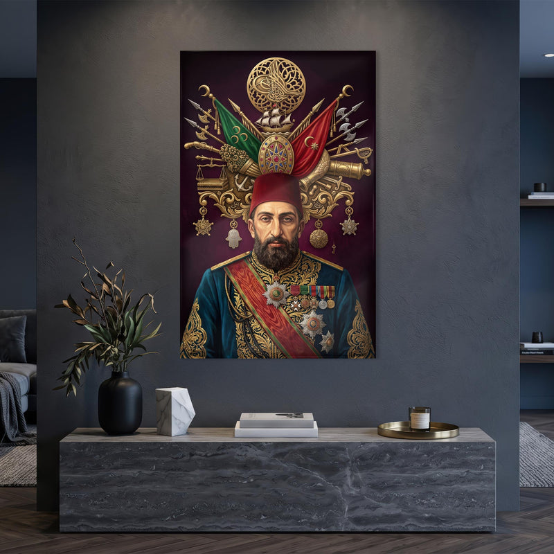 Sultan Abdülhamid Han Cam Tablo – Cam Tablo