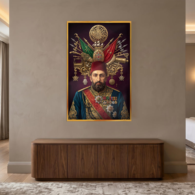 Sultan Abdülhamid Han Cam Tablo – Cam Tablo