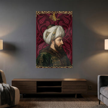 Fatih Sultan Mehmet Han Cam Tablo