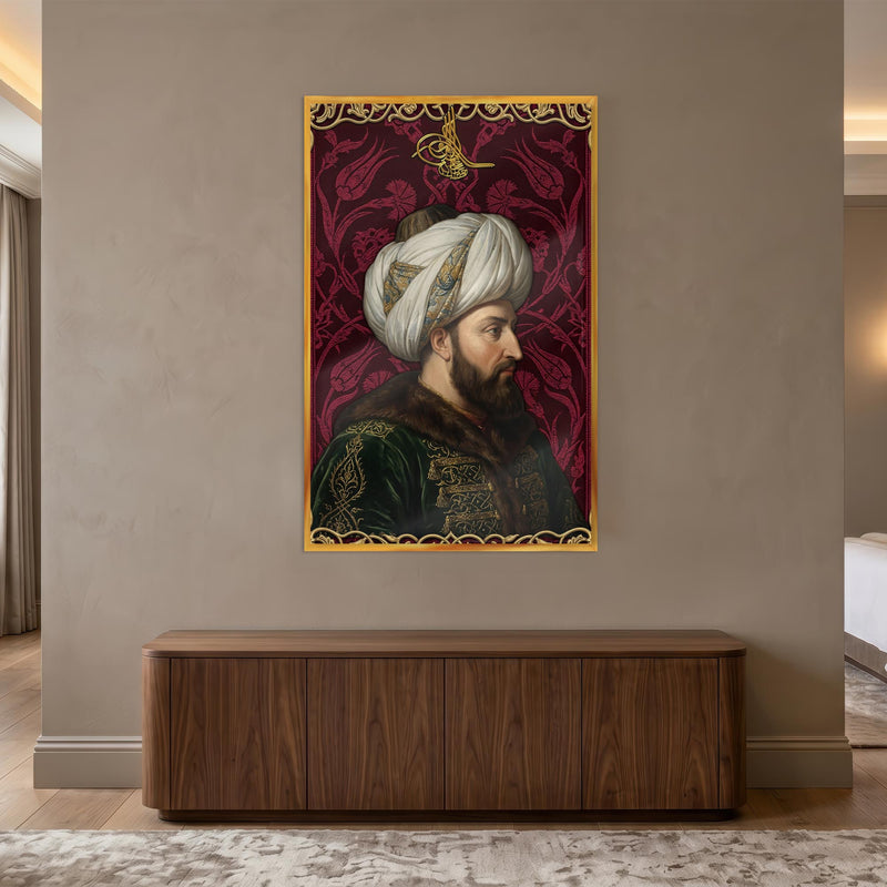 Fatih Sultan Mehmet Han Cam Tablo – Cam Tablo