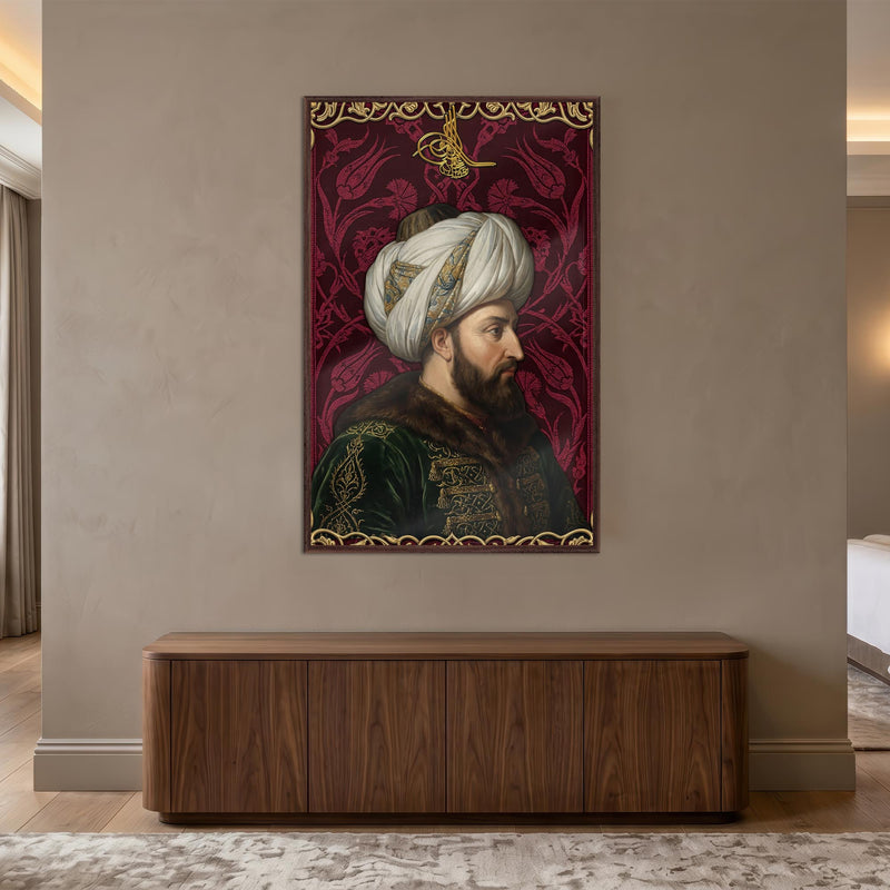 Fatih Sultan Mehmet Han Cam Tablo – Cam Tablo