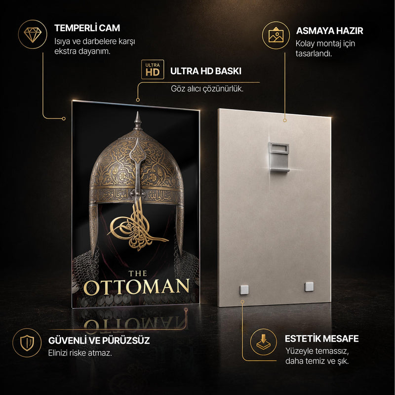 Osmanlı Miğfer Cam Tablo – Cam Tablo
