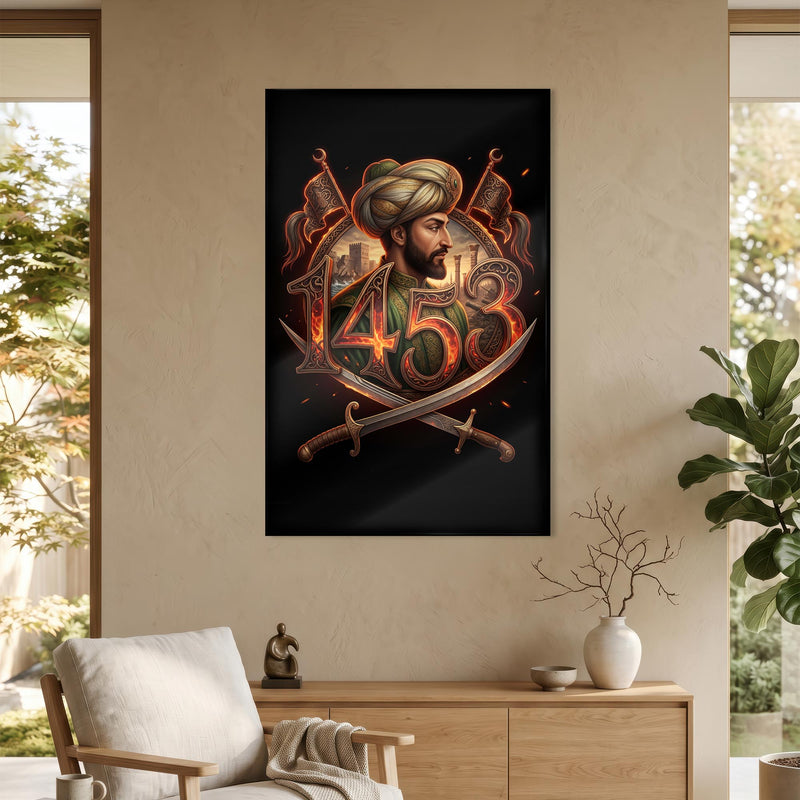 Fatih Sultan Mehmet 1453 Cam Tablo – Cam Tablo