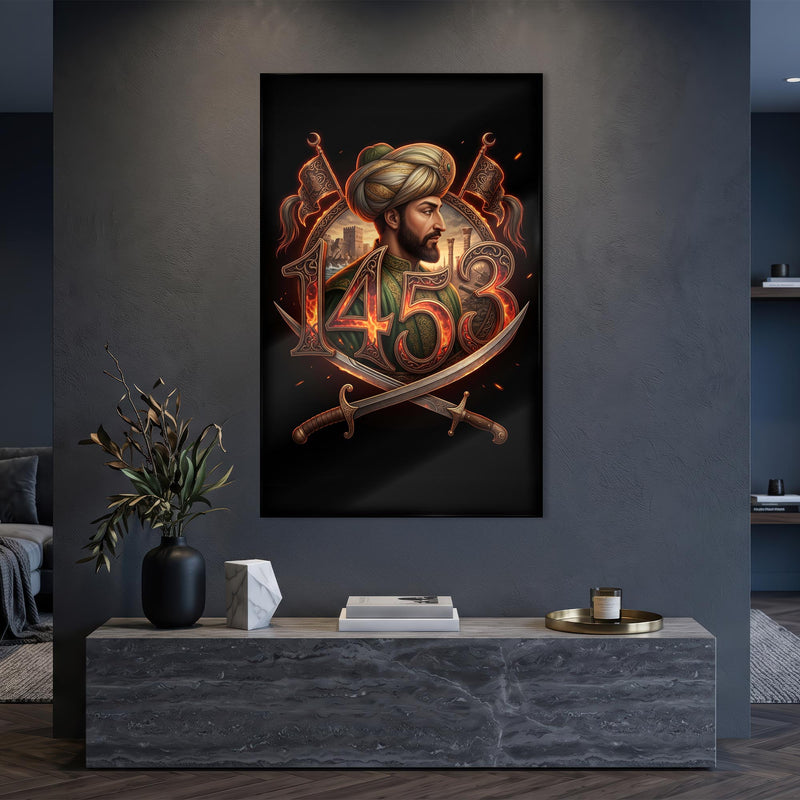 Fatih Sultan Mehmet 1453 Cam Tablo – Cam Tablo