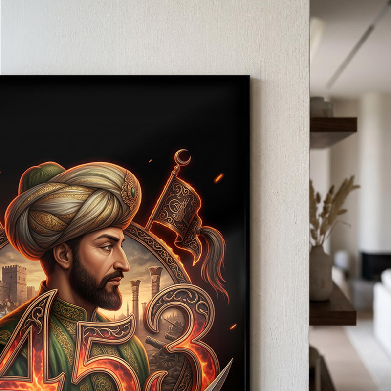 Fatih Sultan Mehmet 1453 Cam Tablo – Cam Tablo