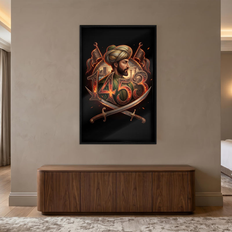 Fatih Sultan Mehmet 1453 Cam Tablo – Cam Tablo