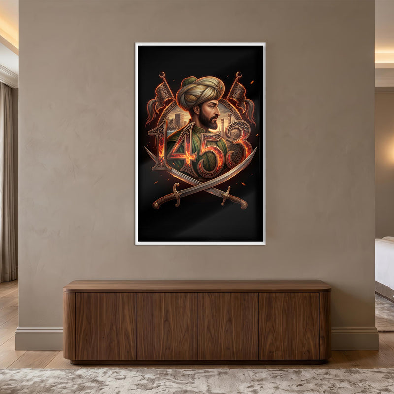 Fatih Sultan Mehmet 1453 Cam Tablo – Cam Tablo