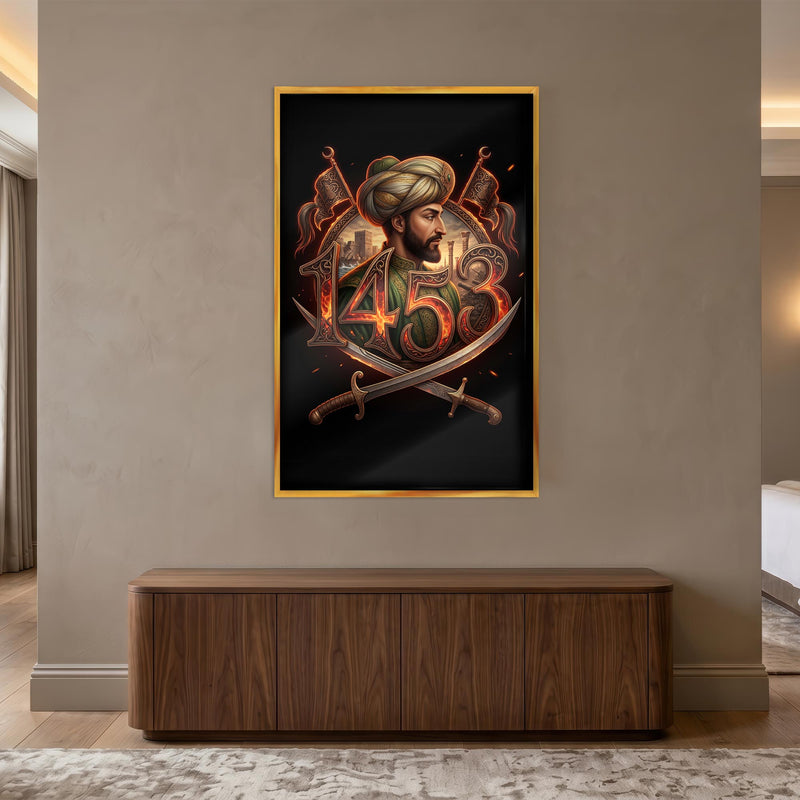 Fatih Sultan Mehmet 1453 Cam Tablo – Cam Tablo