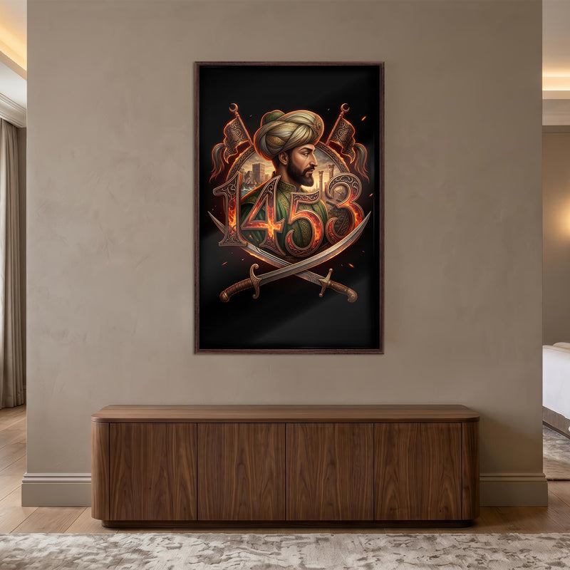 Fatih Sultan Mehmet 1453 Cam Tablo – Cam Tablo