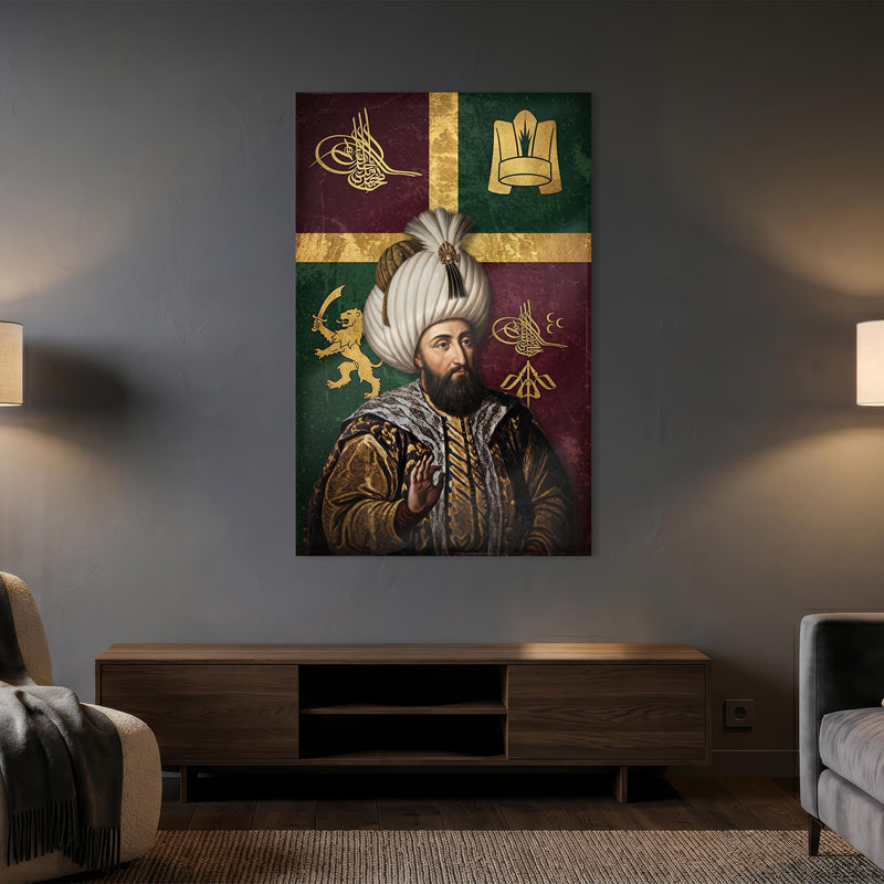 Osmanlı Padişahı Cam Tablo – Cam Tablo