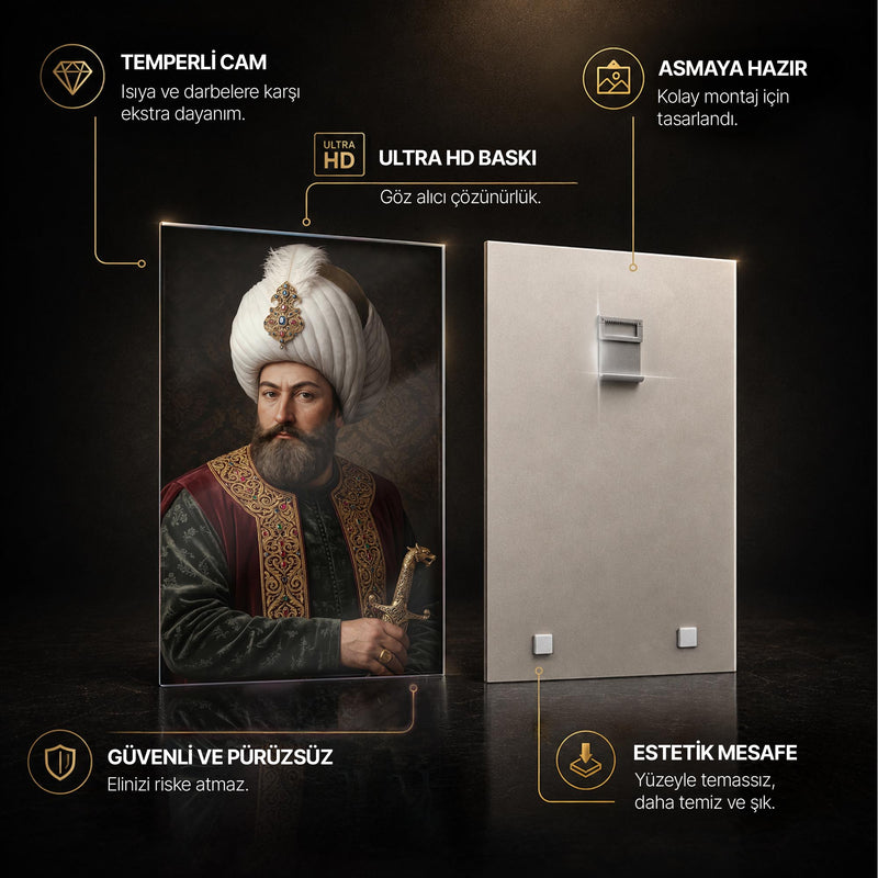 Osmanlı Sultan Kılıç Cam Tablo – Cam Tablo