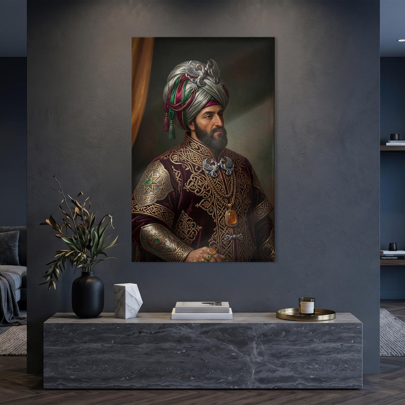 Osmanlı Sultan Zırh Cam Tablo – Cam Tablo