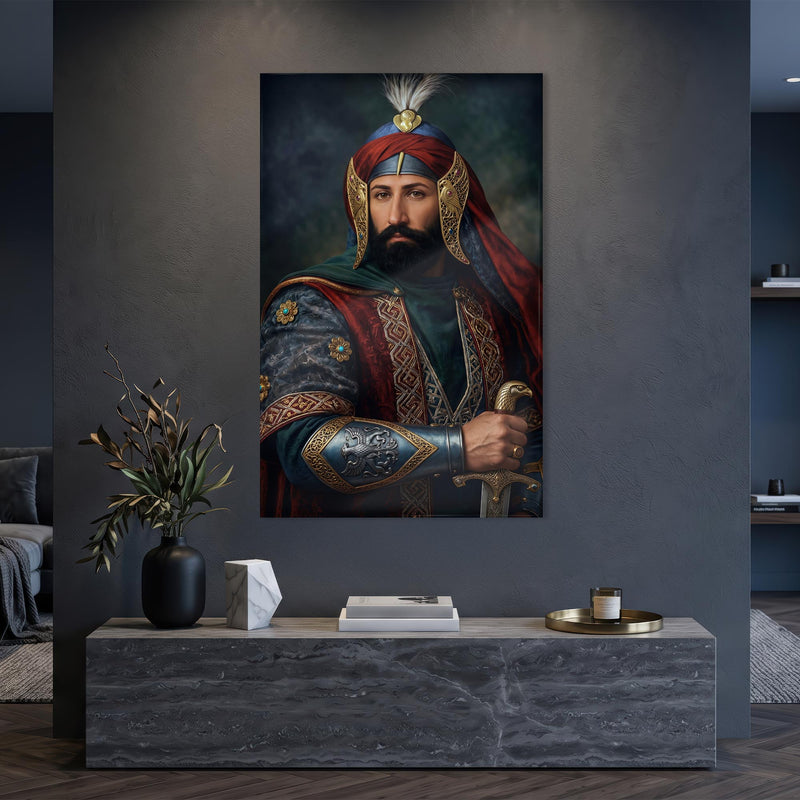 Osmanlı Savas Kıyafeti Cam Tablo – Cam Tablo