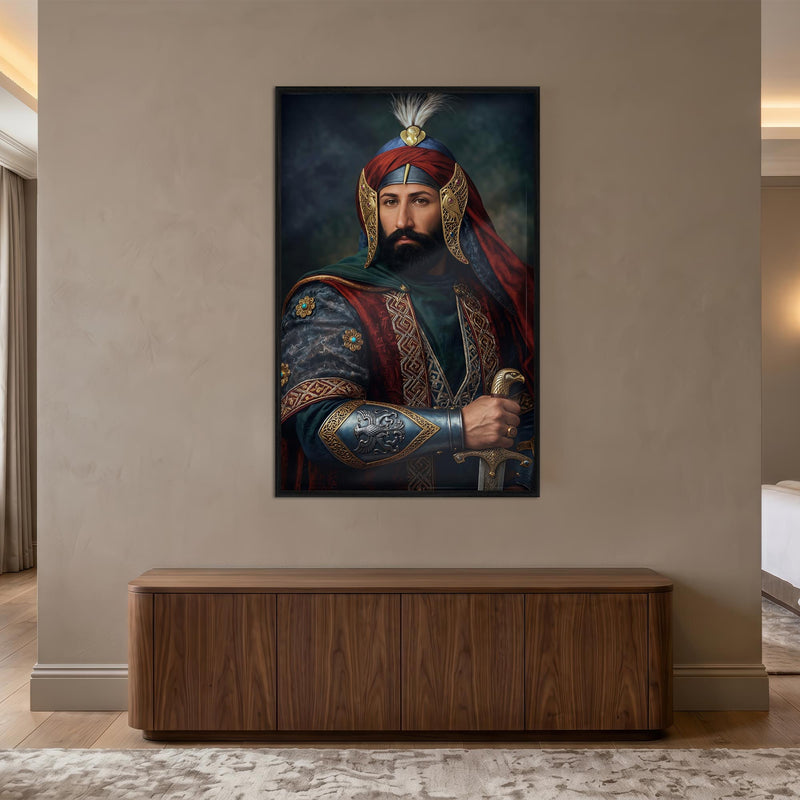 Osmanlı Savas Kıyafeti Cam Tablo – Cam Tablo