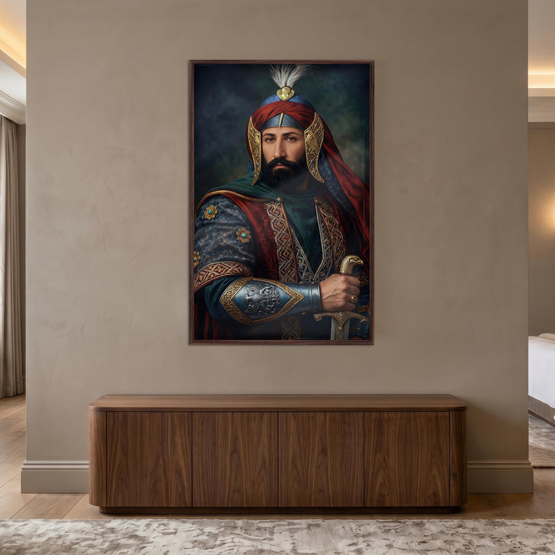 Osmanlı Savas Kıyafeti Cam Tablo – Cam Tablo