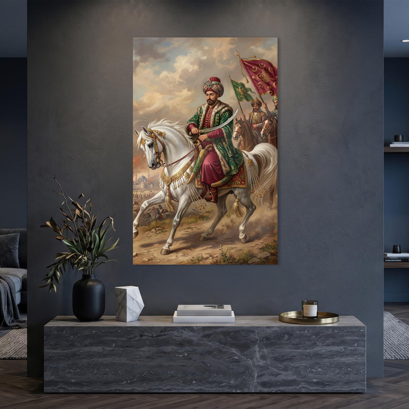 Kanuni Sultan Süleyman Atlı Cam Tablo – Cam Tablo