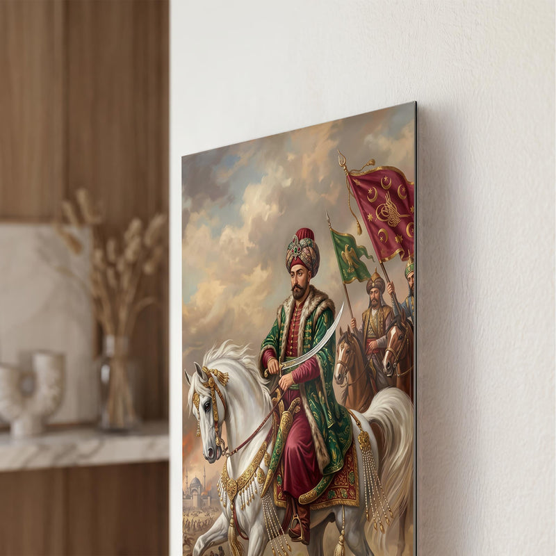 Kanuni Sultan Süleyman Atlı Cam Tablo – Cam Tablo