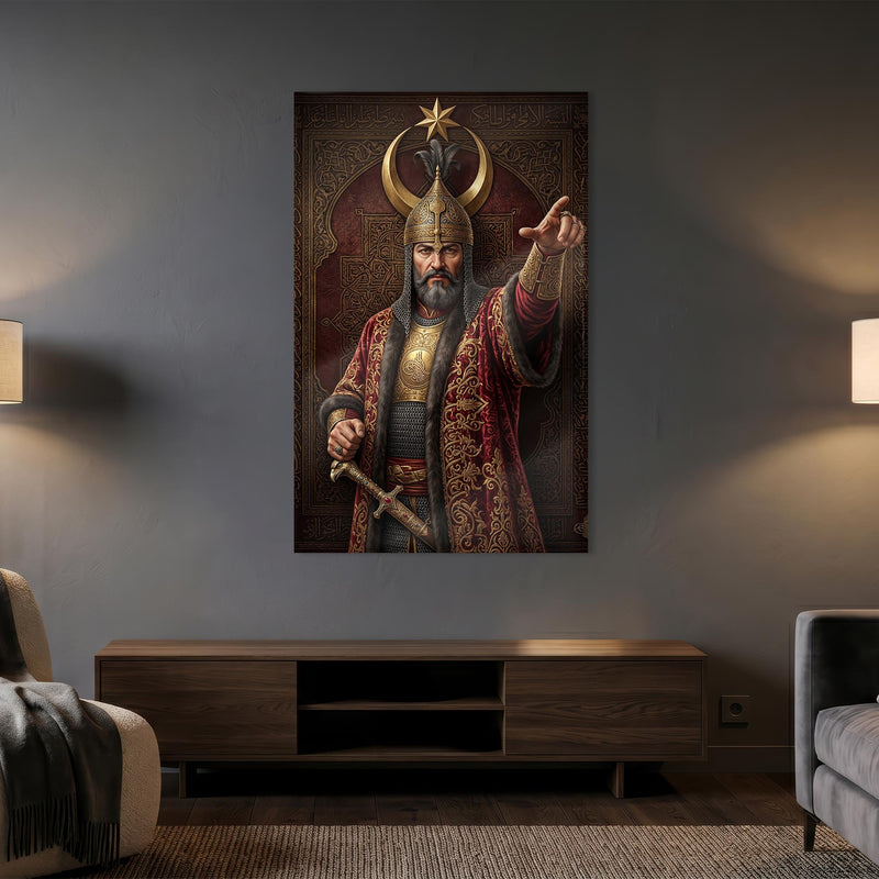 Osmanlı Savasçı Sultan Cam Tablo – Cam Tablo