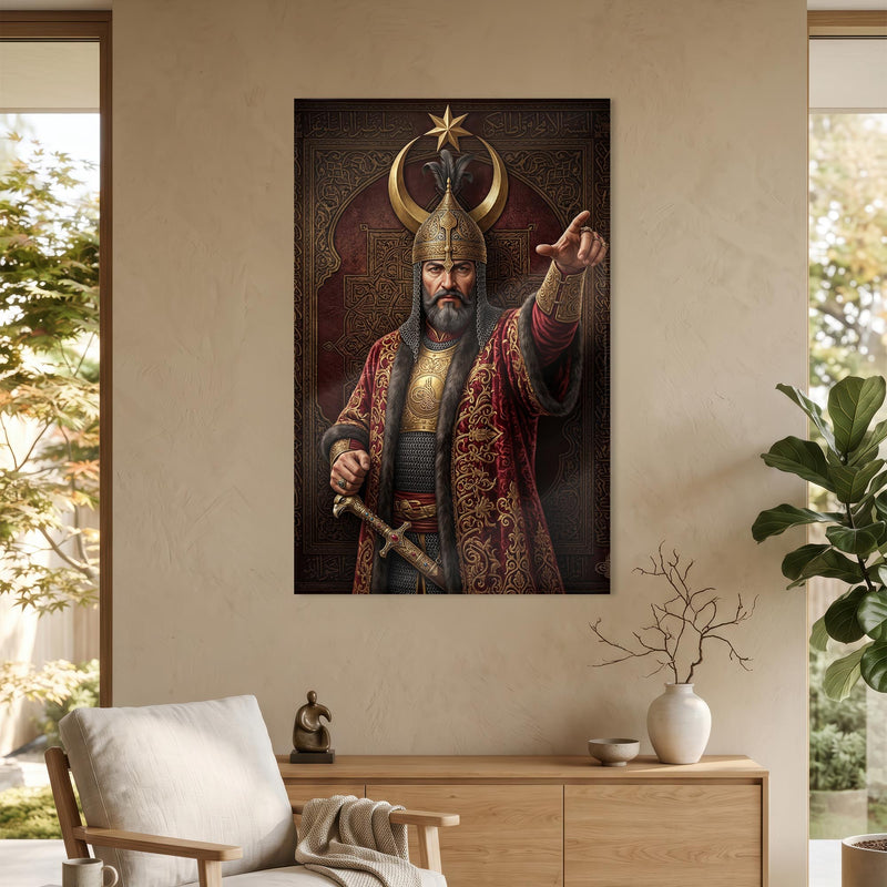 Osmanlı Savasçı Sultan Cam Tablo – Cam Tablo