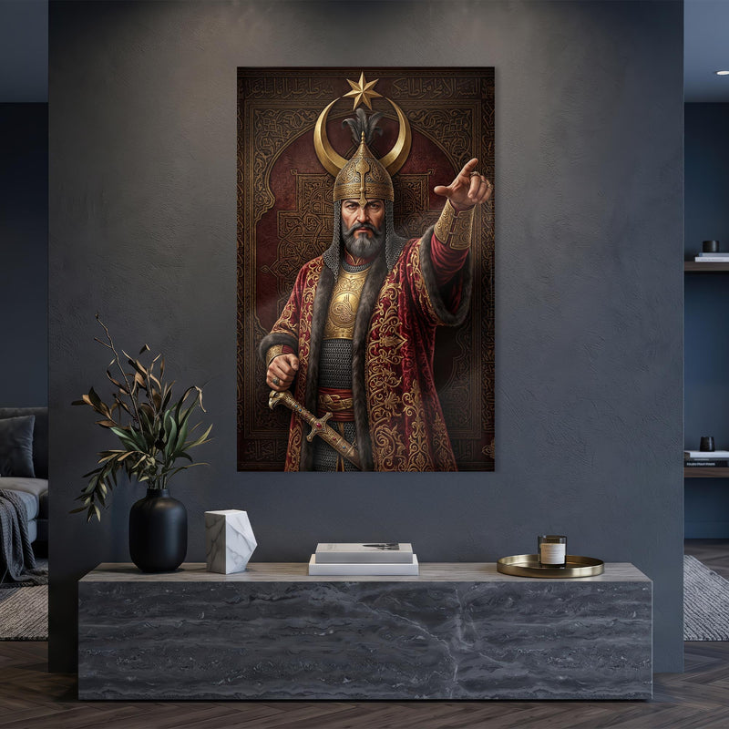Osmanlı Savasçı Sultan Cam Tablo – Cam Tablo