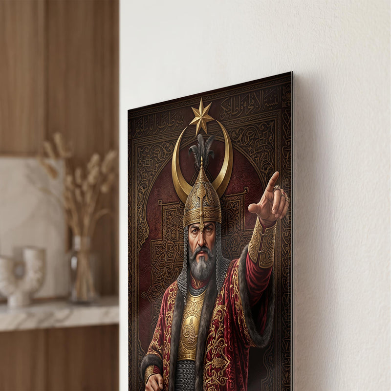 Osmanlı Savasçı Sultan Cam Tablo – Cam Tablo