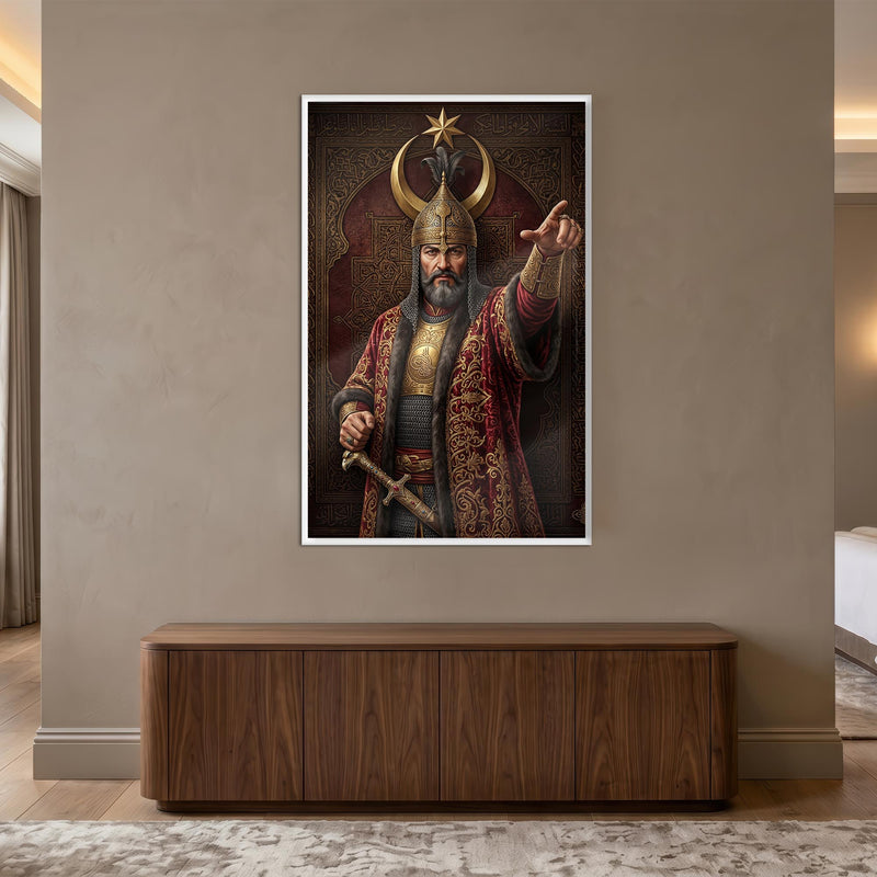 Osmanlı Savasçı Sultan Cam Tablo – Cam Tablo