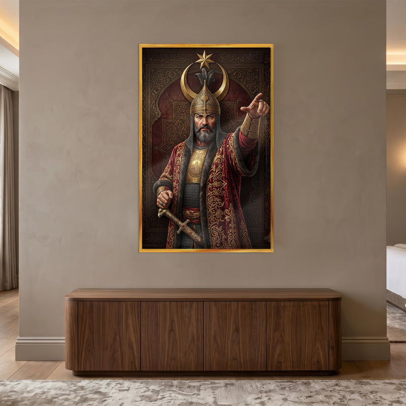 Osmanlı Savasçı Sultan Cam Tablo – Cam Tablo