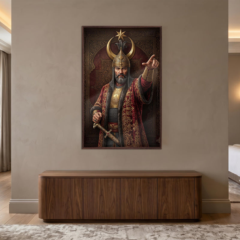 Osmanlı Savasçı Sultan Cam Tablo – Cam Tablo