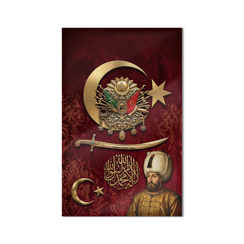 Osmanlı Arması Sultan Cam Tablo – Cam Tablo