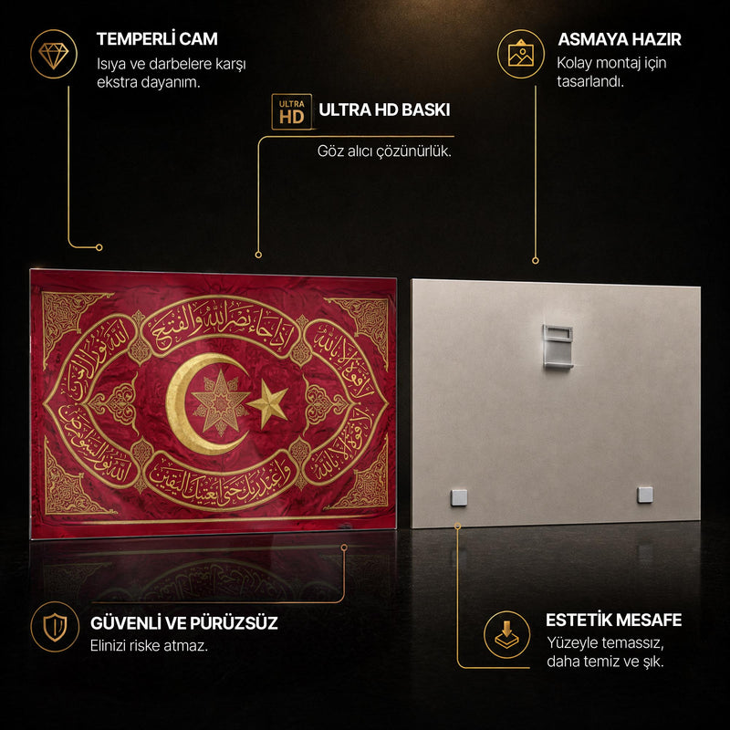 Osmanlı Hilal Fetih Cam Tablo – Cam Tablo