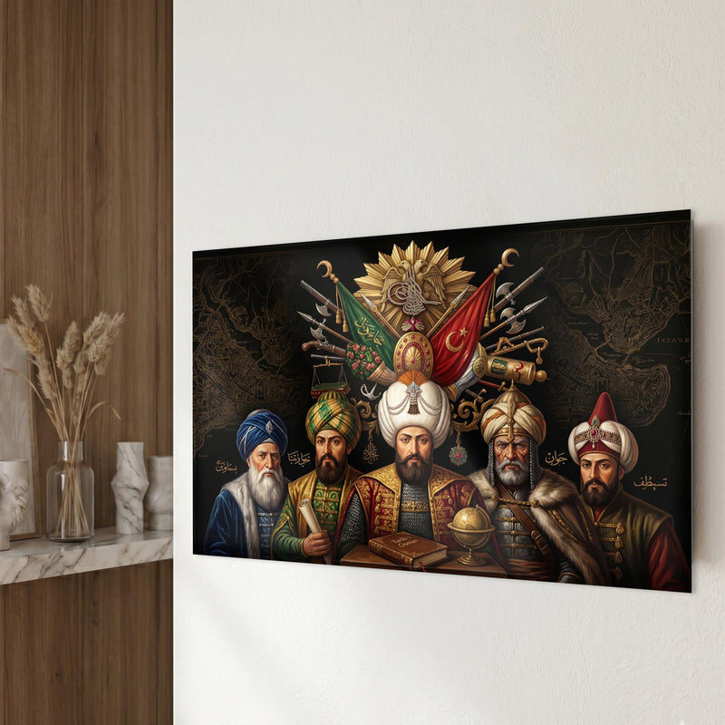 Osmanlı Padişahları Cam Tablo – Cam Tablo
