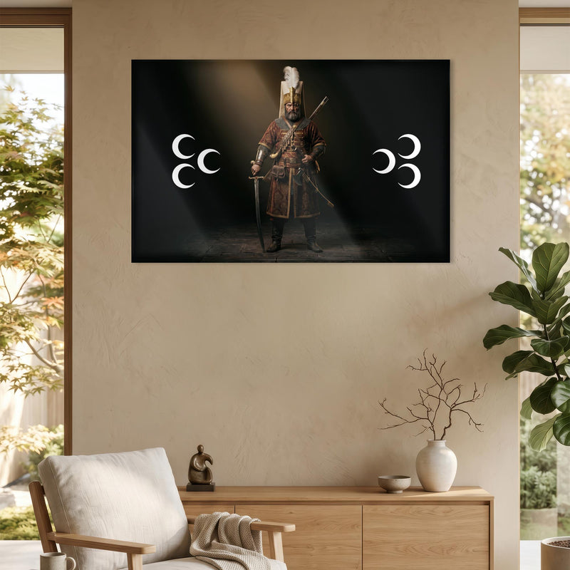 Osmanlı Savasçı Üç Hilal Cam Tablo – Cam Tablo