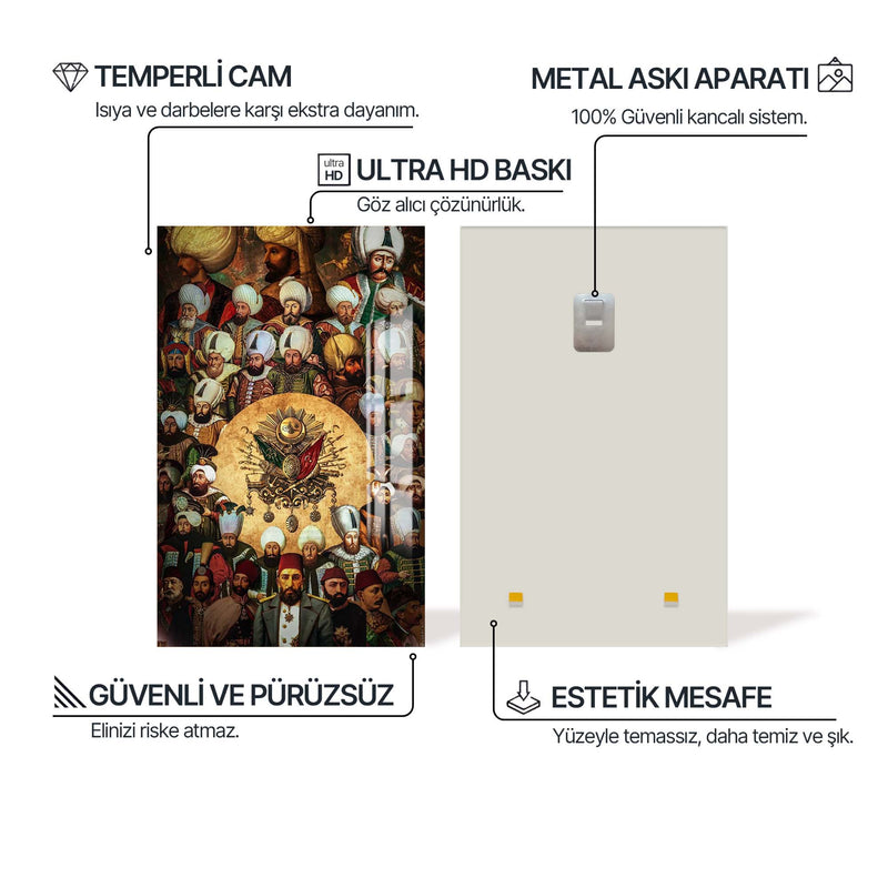 Tüm Padişahlar Cam Tablo – Cam Tablo