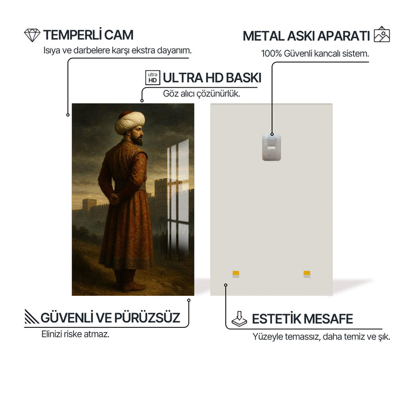 FSM Silüeti Cam Tablo – Cam Tablo