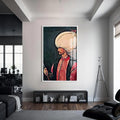 Kanuni Sultan Süleyman Cam Tablo – Beyaz Çerçeveli Cam Tablo