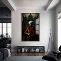 Fatih Sultan Mehmet Cam Tablo – Ceviz Çerçeveli Cam Tablo