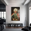 Yavuz Sultan Selim Cam Tablo – Beyaz Çerçeveli Cam Tablo