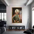 Yavuz Sultan Selim Cam Tablo – Altın Çerçeveli Cam Tablo