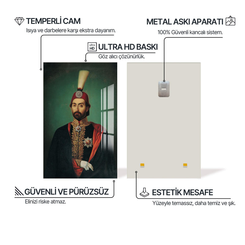 Sultan Abdülmecid Cam Tablo – Cam Tablo