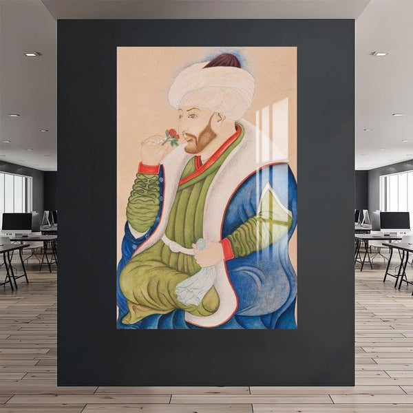 Fatih Sultan Mehmet Cam Tablo
