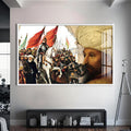 Fatih Sultan Mehmet Cam Tablo – Beyaz Çerçeveli Cam Tablo