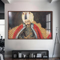 Yavuz Sultan Selim Cam Tablo – Ceviz Çerçeveli Cam Tablo