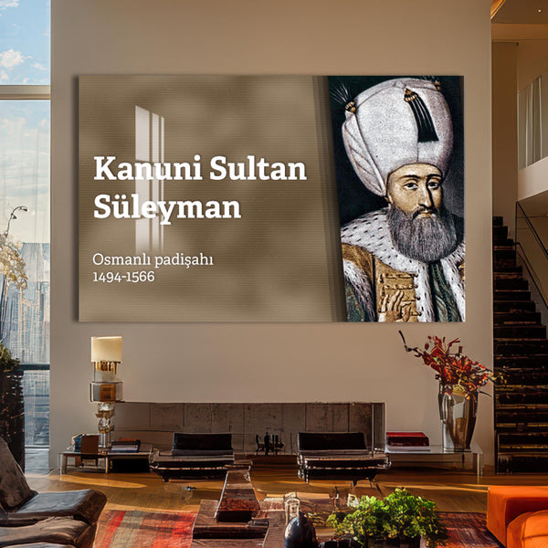 Kanuni Sultan Süleyman Cam Tablo